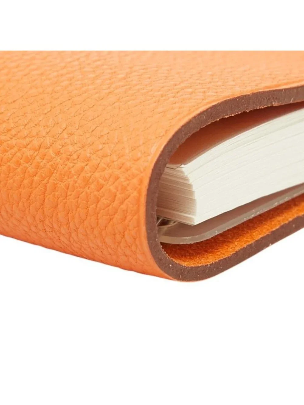 Hermes Ulysse Mini Notebook Cover System with Refill Orange Togo Agenda